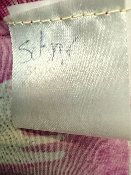 NWOT Uncle Frank Slow Fashion Dress XL Pink Tigers 🐯 Yellow Roll Up Cuffs Artist - Picture 8 of 11